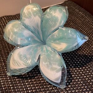 Murano-style Art Glass Flower Floral Home Decor - Made in Italy